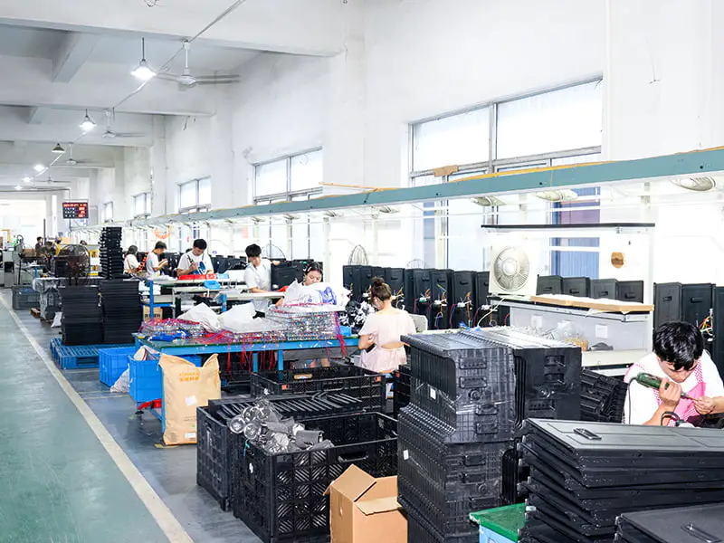 Linea di assemblaggio dell'officina di produzione